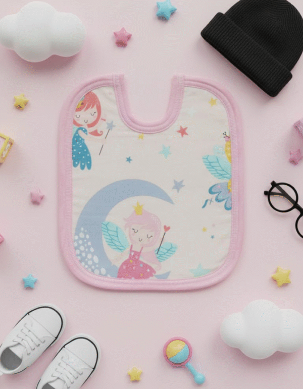 Pink Peaches Baby Bib