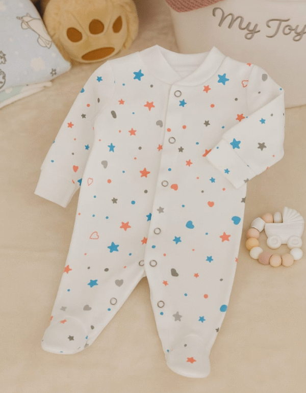 Pure Hug White Newborn Romper