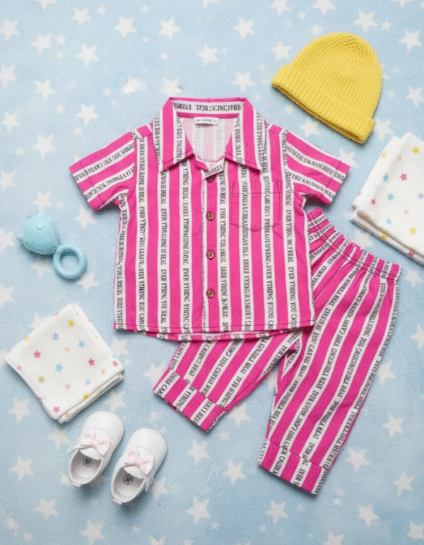 Soft Cuddle Pink & White Newborn Set (0–3 Months)