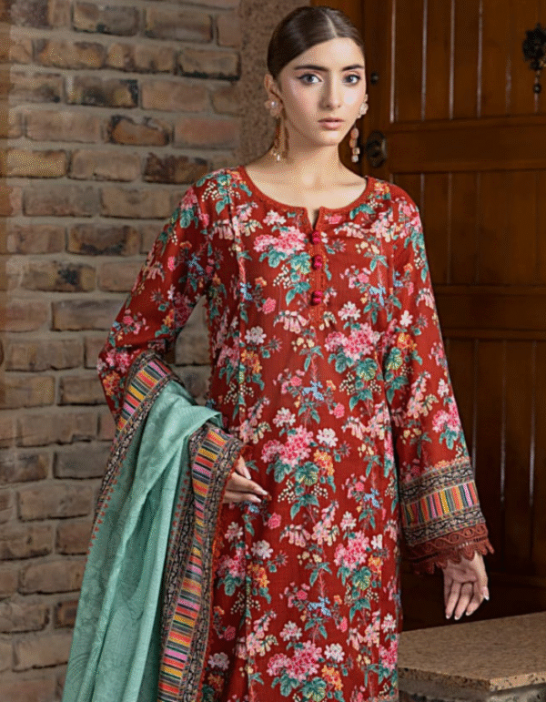 SALINA - Ruby Bloom Khaddar Unstitched 3-Piece Suit