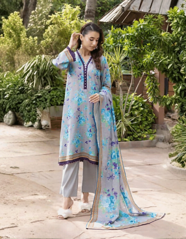 SALINA - Serene Bloom Khaddar Unstitched 3-Piece Suit